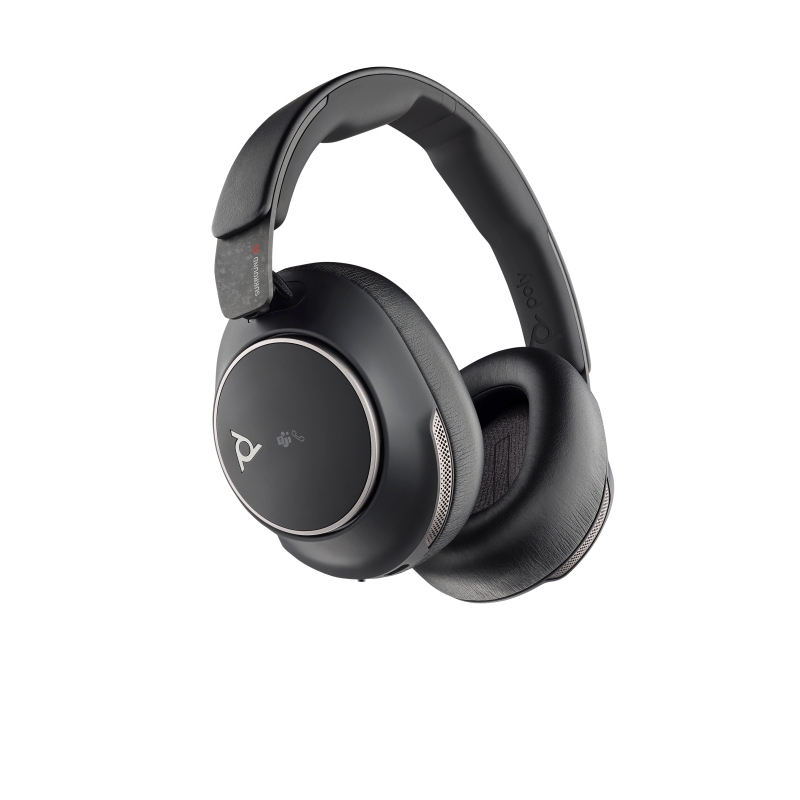 Poly cuffie voyager surround 80 uc con connettore usb-c certificate per microsoft teams + adattatore usb-c/a