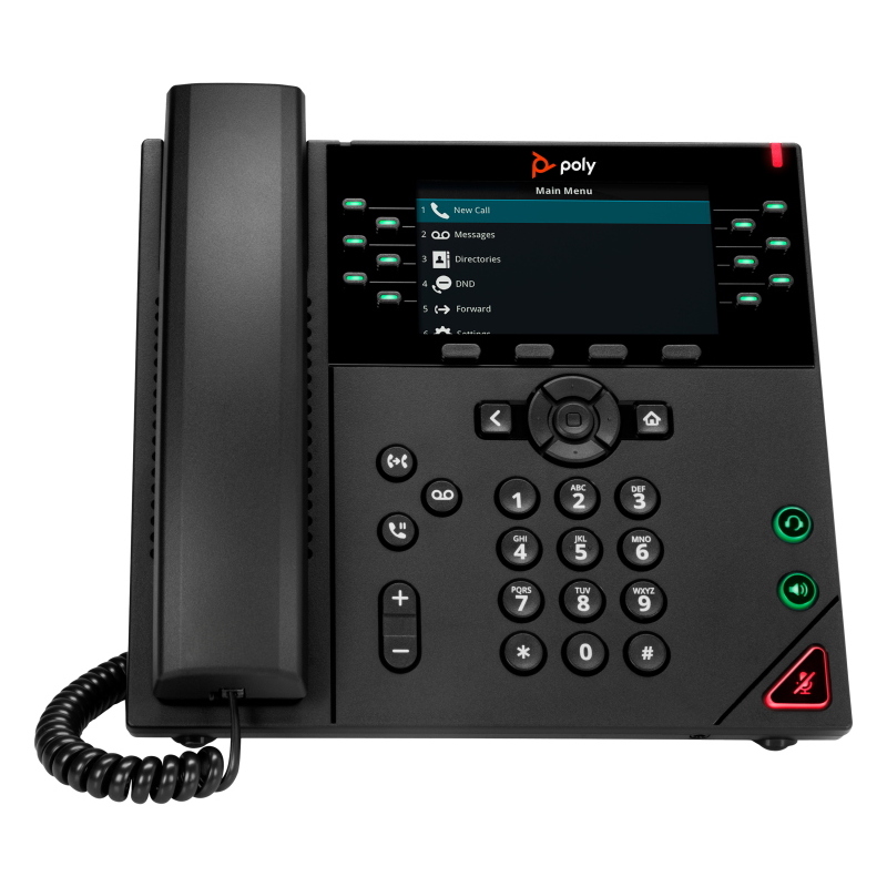 Poly telefono ip vvx 450 a 12 linee abilitato per poe