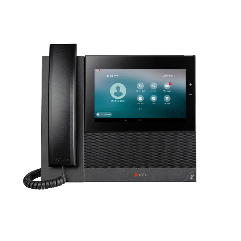 Poly telefono multimediale aziendale ccx 600 con open sip e abilitato per poe