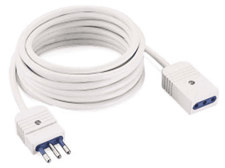 POLYPOOL Prolunga 250V con 3 m di cavo, spina e presa 10A 2P+T, bianco