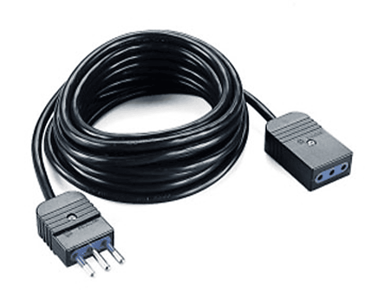 POLYPOOL Prolunga 250V con 3 m di cavo, spina e presa 10A 2P+T, nero