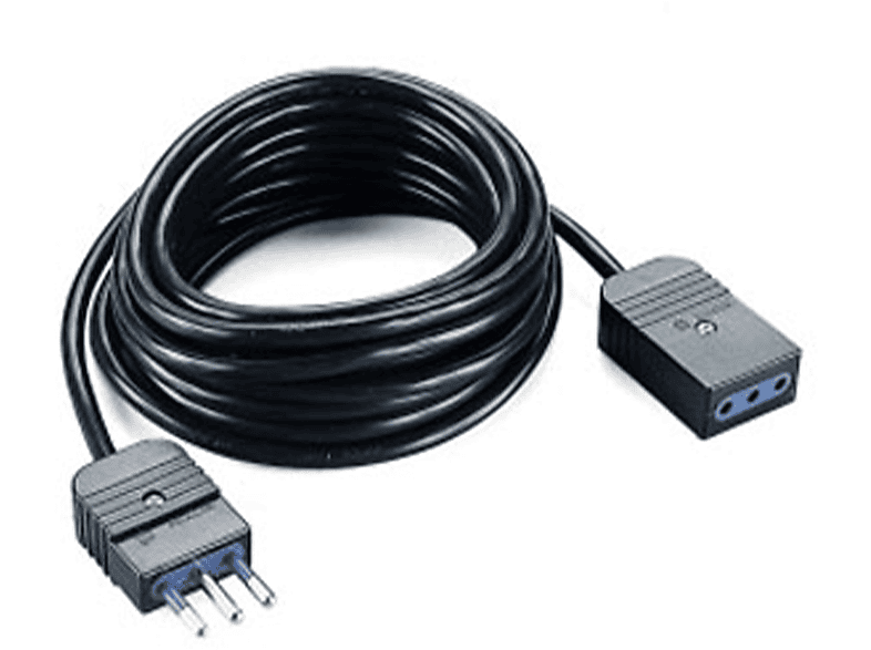 POLYPOOL Prolunga 250V con 5 m di cavo, spina e presa 10A 2P+T, nero