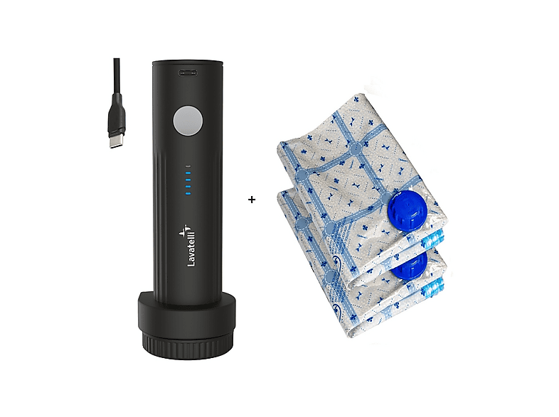 Pompa sottovuoto viaggio LAVATELLI Vac-u-set + 2 sacchi