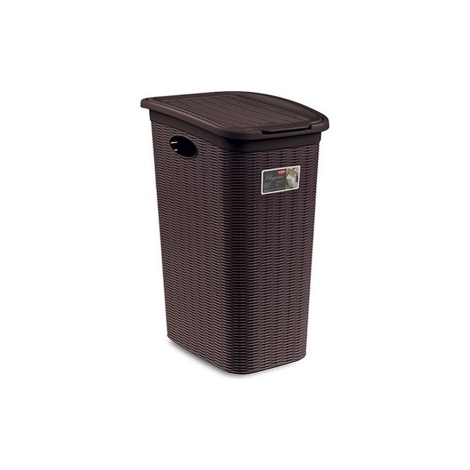 Porta biancheria plastica (36Lt) ELEGANCE Moka 30502