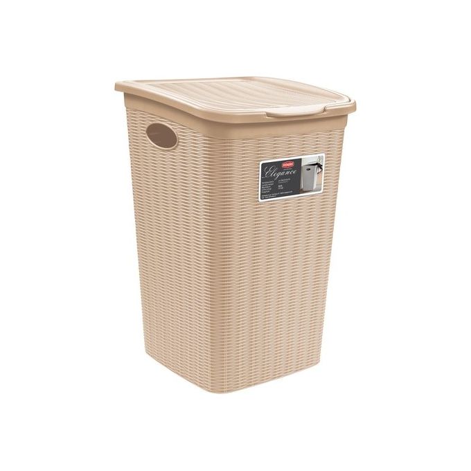 Porta biancheria plastica (50Lt) ELEGANCE Cashmere 30084