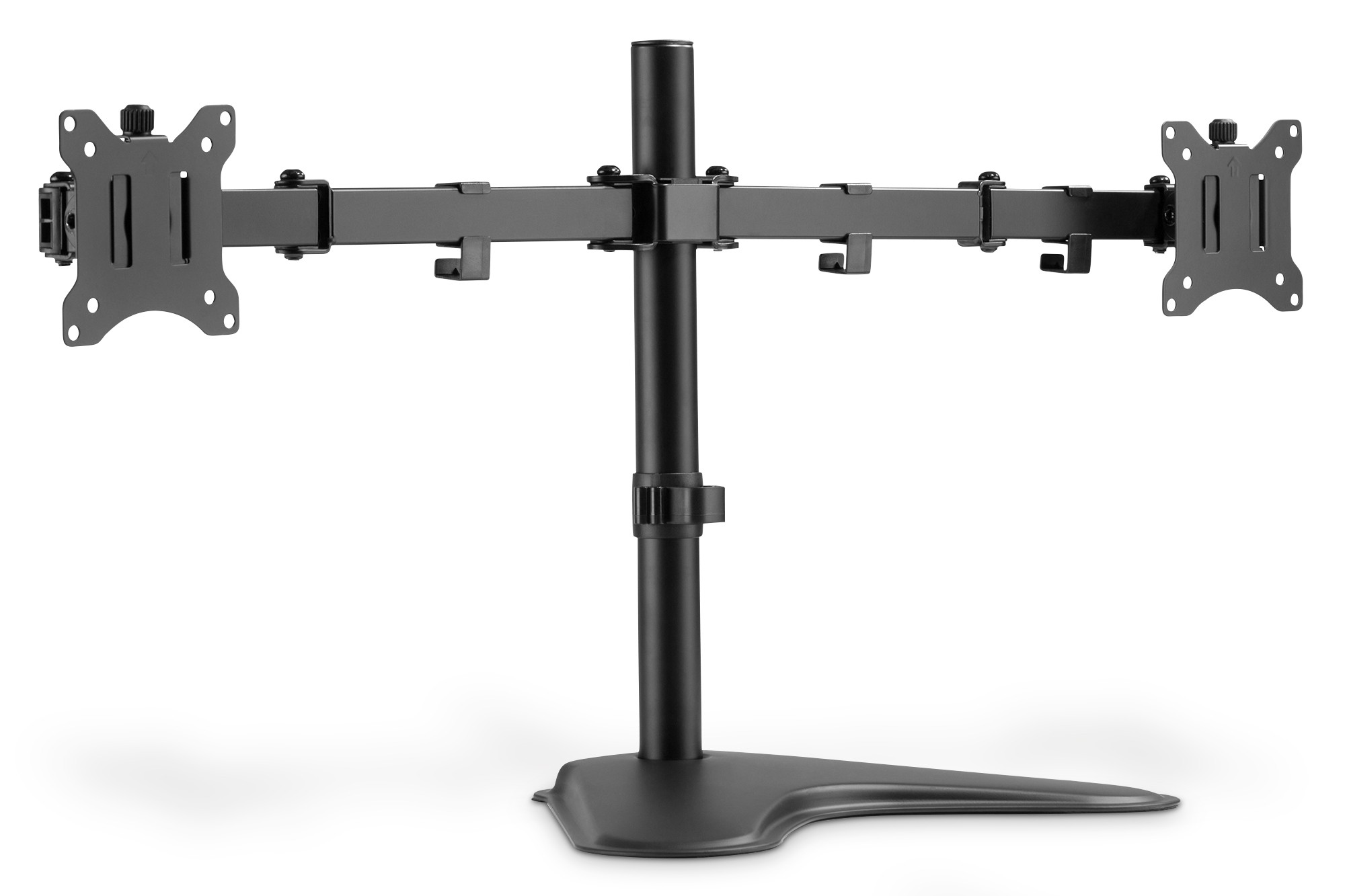 Porta Monitor Doppio Con Piedistallo 17-32 2 X 8 Kg (Max) Nero