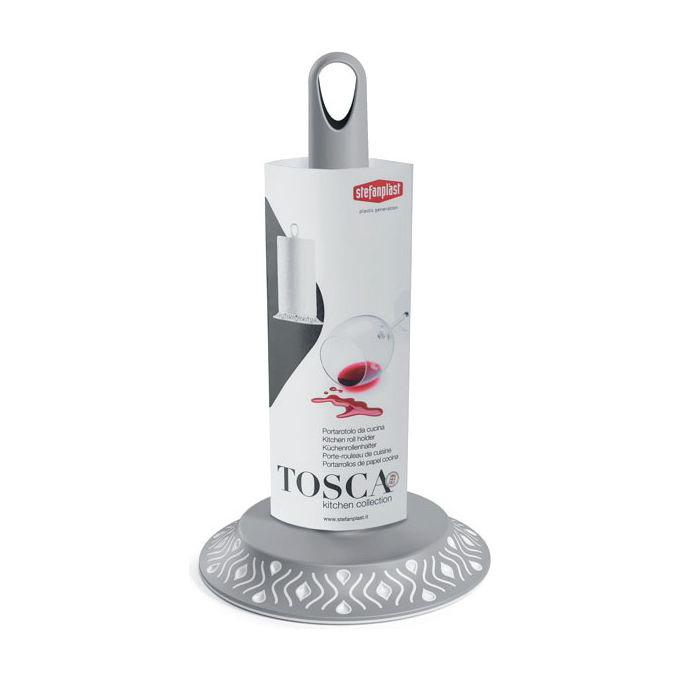Porta rotolo da tavola (17x30cm) TWIST Grigio 55302
