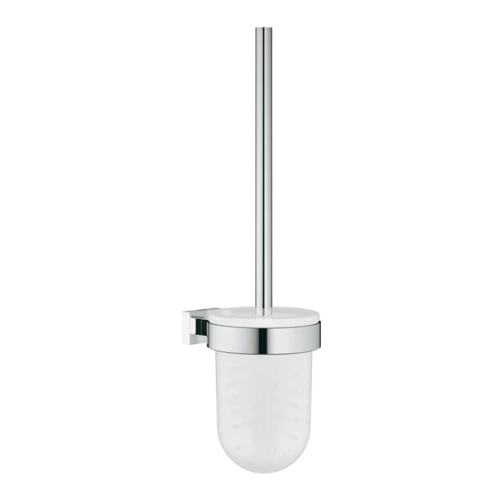 Porta scopino completo Essentials Cube GROHE, vetro e metallo Porta scopino completo Essentials Cube GROHE, vetro e metallo