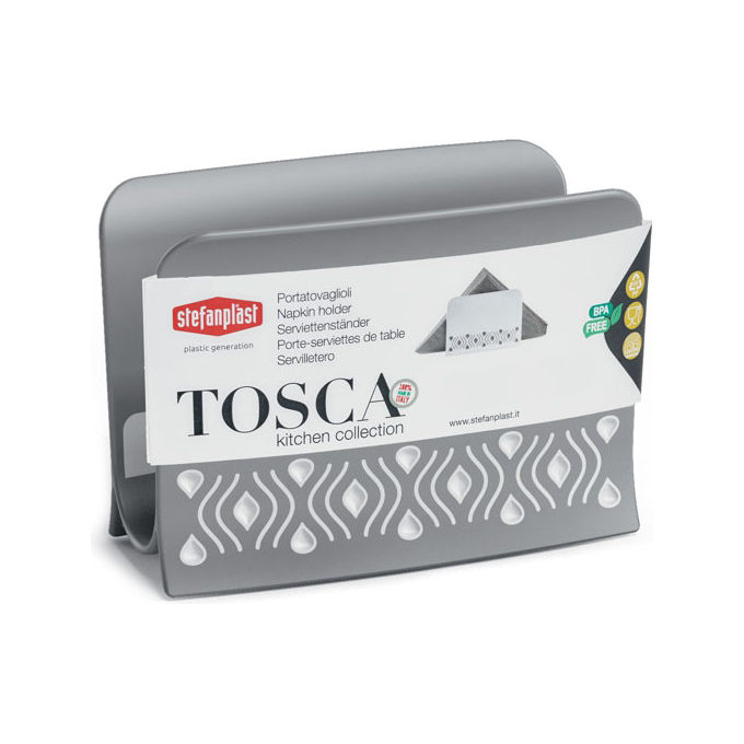 Porta tovaglioli (15,5x7,5cm) TOSCA Grigio 55352