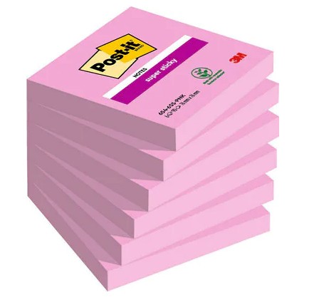 Post-It 654-6SS-PNK pouch autoadesiva Quadrato Rosa 90 fogli Autoadesivo Post-It 654-6SS-PNK pouch autoadesiva Quadrato Rosa 90 fogli Autoadesivo