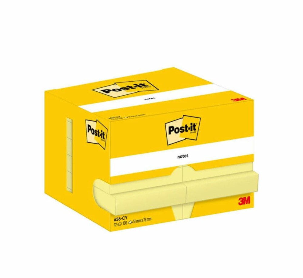 Post-It 7100290170 pouch autoadesiva Rettangolo Giallo 100 fogli Autoadesivo