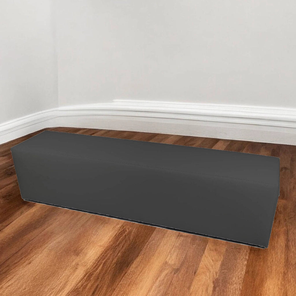 Pouf Apecchio, Poltrona multiuso, Poltroncina sacco, Pouf poggiapiedi, Made in Italy, 180x40 h42 cm, Grigio