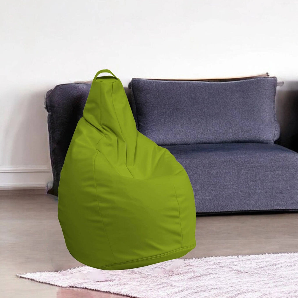 Pouf Aunter, Poltrona multiuso, Poltroncina sacco, Pouf poggiapiedi, Made in Italy, 90x90 h120 cm, Giallo