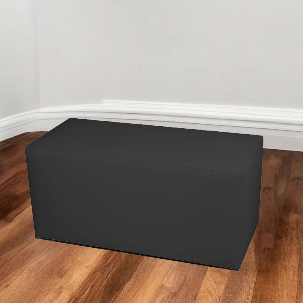 Pouf Bucuresti, Poltrona multiuso, Poltroncina sacco, Pouf poggiapiedi, Made in Italy, 90x40 h42 cm, Grigio scuro