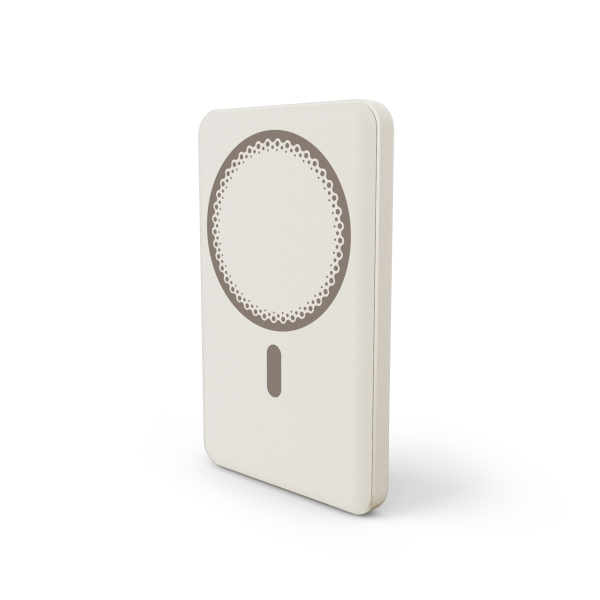 Power bank magnetico wireless Energy Systems da 5000 mAh - Ricarica wireless da 15 W ricarica cablata da 20 W - Ricarica intelligente e veloce - Ricarica simultanea - Sensore NTC - USB-C - Colore crema Power bank magnetico wireless Energy Systems da 5000 mAh - Ricarica wireless da 15 W ricarica cablata da 20 W - Ricarica intelligente e veloce - Ricarica simultanea - Sensore NTC - USB-C - Colore crema
