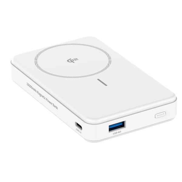 POWER BANK MAGSAFE CELLY 12W Wireless Powerbank 10000 mAh mAh, Bianco
