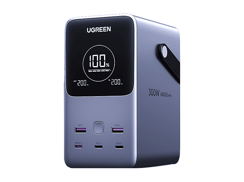 Power Bank UGREEN bank fast charging 48000 mAh 300 W 48.000 mAh, Nero