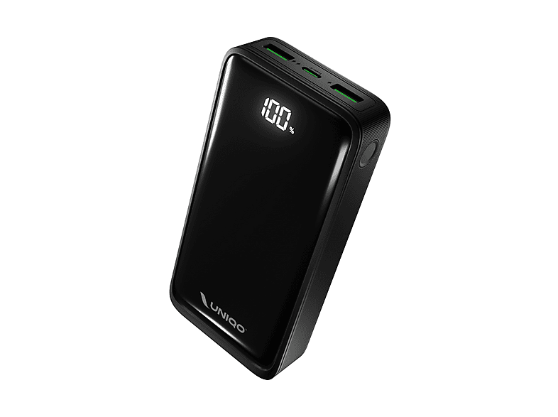 Power Bank UNIQO LCD Delivery, 20W, 20000 mAh, 2 x USB-A 22.5W + 1 Type-C PD 20W