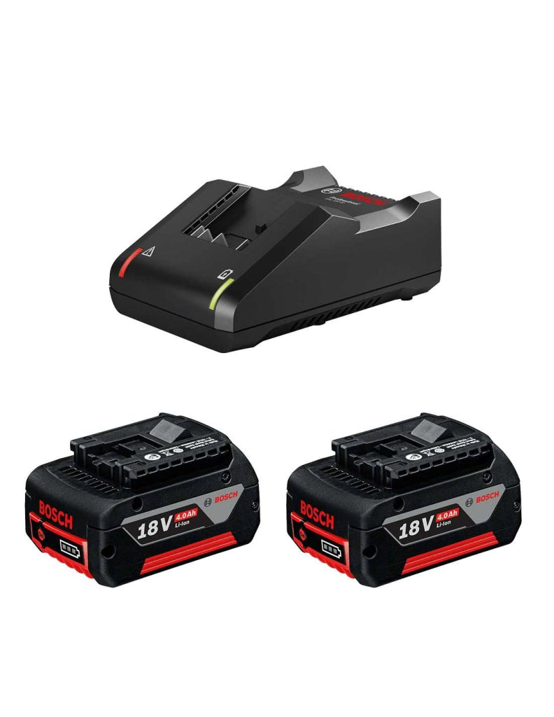 Power Set BOSCH (2 x 18V 4,0 Ah + GAL18V-40)