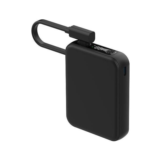 Powerbank CELLY Batteria portatile Semi Solid State da 20W 10.000 mAh, Nero