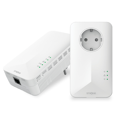 Powerline STRONG POWERL1000WFDUOEUV2, Velocità di trasferimento 1000 Mbit/s, Numero porte 1