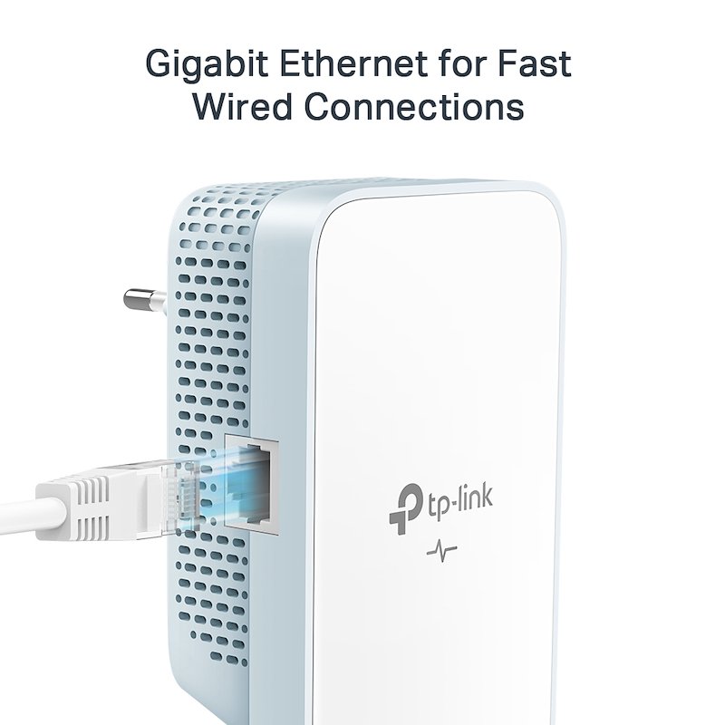 Powerline TP-LINK TL-WPA7517KIT AV1000 Giga, Velocità di trasferimento 1000 Mbit/s, Numero porte 1