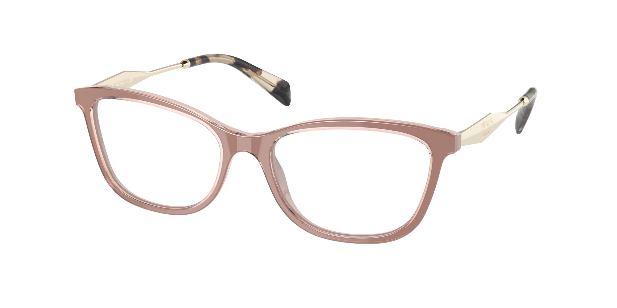 Prada Donna Prada PR 02YV 01Y1O1 Montature da vista Acetato Blu Trasparente Farfalla Normale