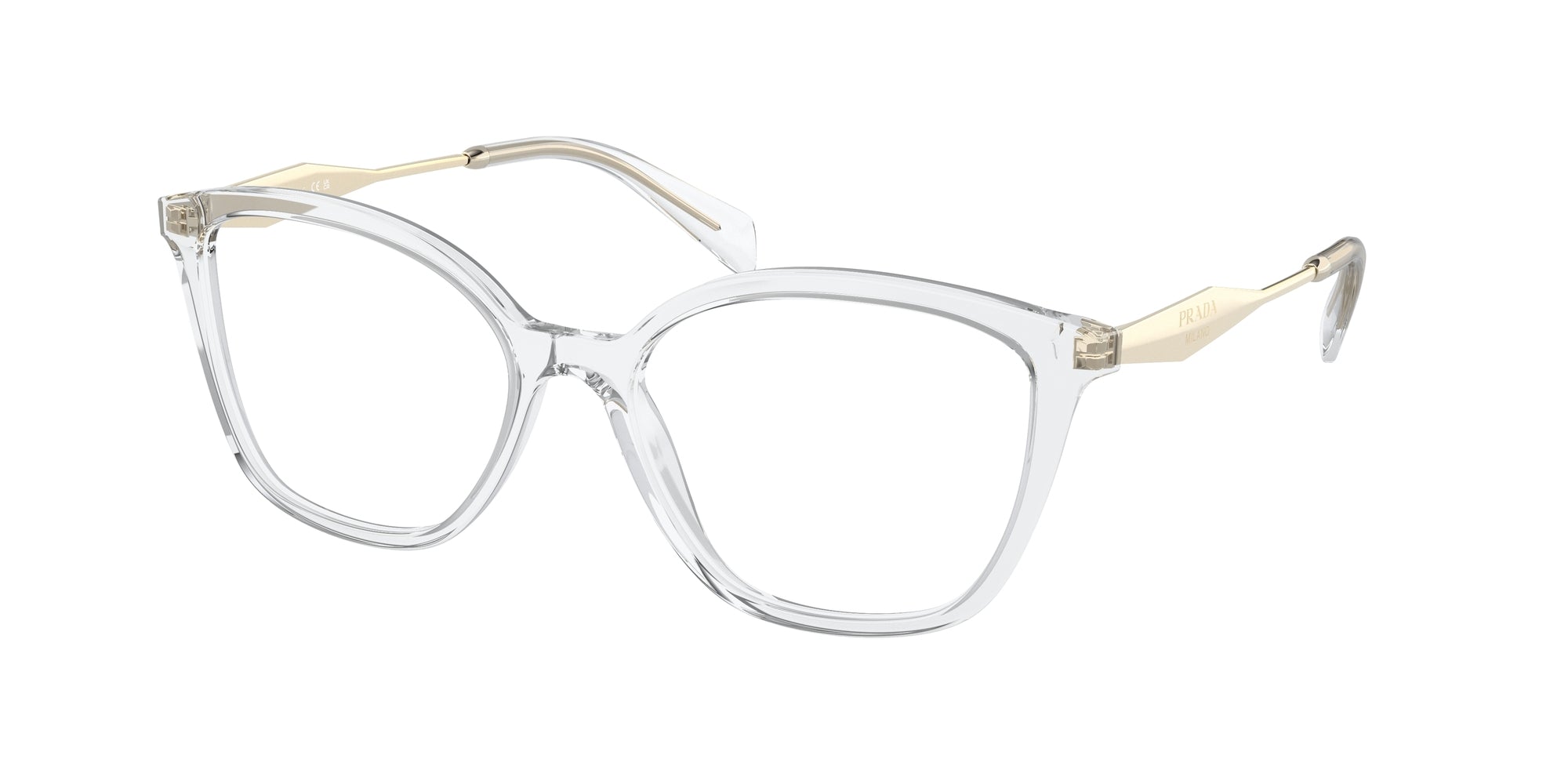 Prada Donna Prada PR 02ZV 2AZ1O1 Montature da vista Acetato Trasparente Trasparente Farfalla Normale Prada Donna Prada PR 02ZV 2AZ1O1 Montature da vista Acetato Trasparente Trasparente Farfalla Normale