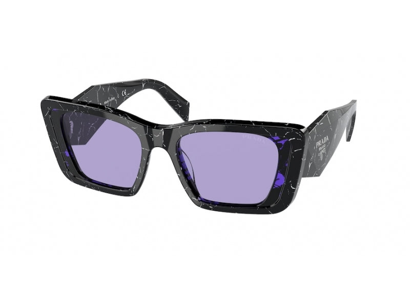 Prada Donna Prada PR 08YS 03V01O Occhiali da sole Acetato Havana Viola Farfalla Normale