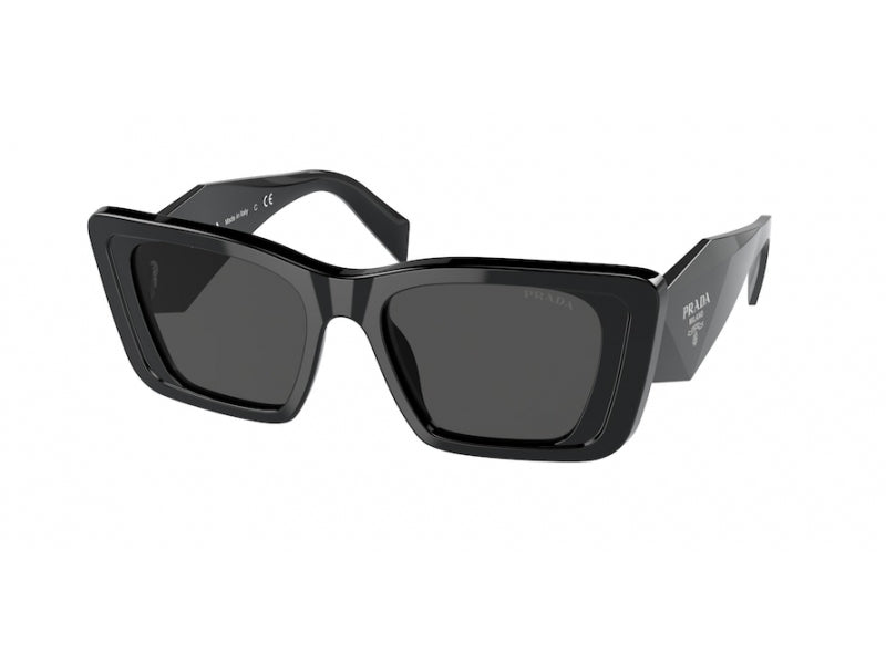 Prada Donna Prada PR 08YS 1AB5S0 Occhiali da sole Acetato Nero Grigio Farfalla Normale