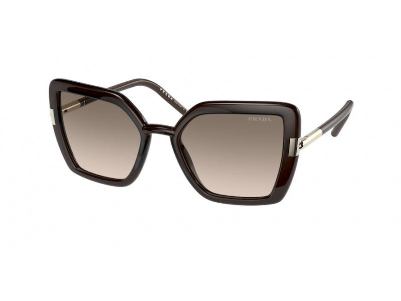 Prada Donna Prada PR 09WS 05M3D0 Occhiali da sole Acetato Marrone Marrone Farfalla Normale Sfumato