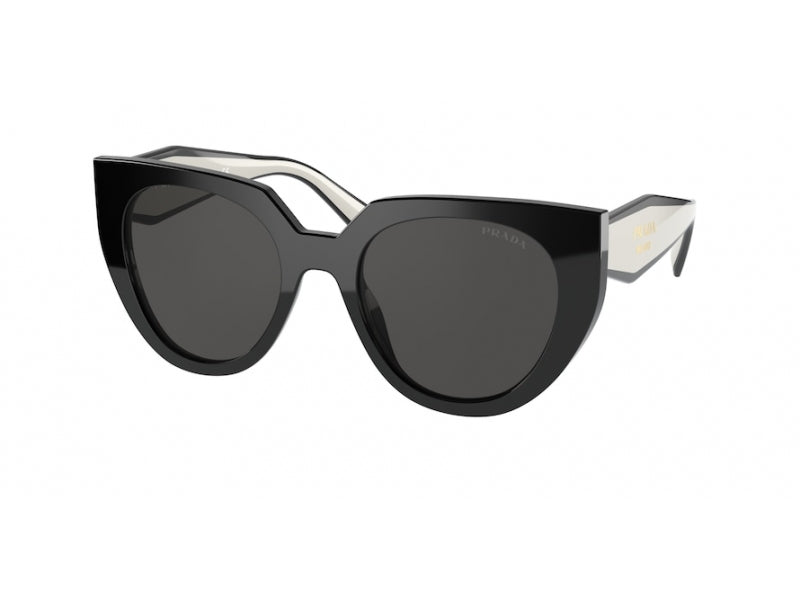 Prada Donna Prada PR 14WS 09Q5S0 Occhiali da sole Acetato Nero Grigio Cat Eye Normale