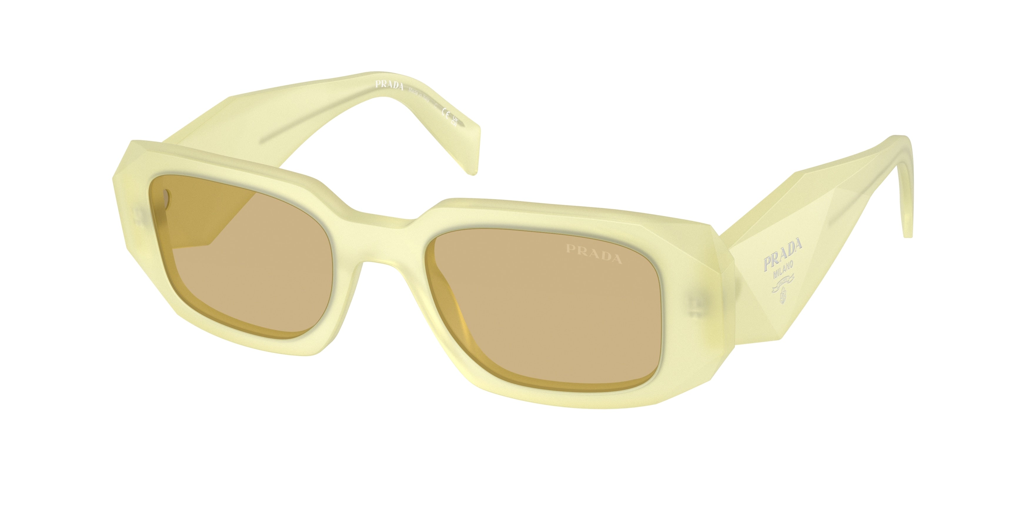 Prada Donna Prada PR 17WS 21G10R Occhiali da sole Acetato Giallo Giallo Squadrata Normale