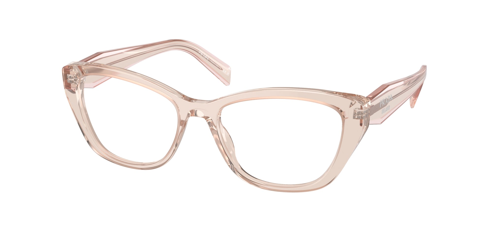 Prada Donna Prada PR 19WV 15J1O1 Montature da vista Acetato Rosa Cat Eye Normale Prada Donna Prada PR 19WV 15J1O1 Montature da vista Acetato Rosa Cat Eye Normale