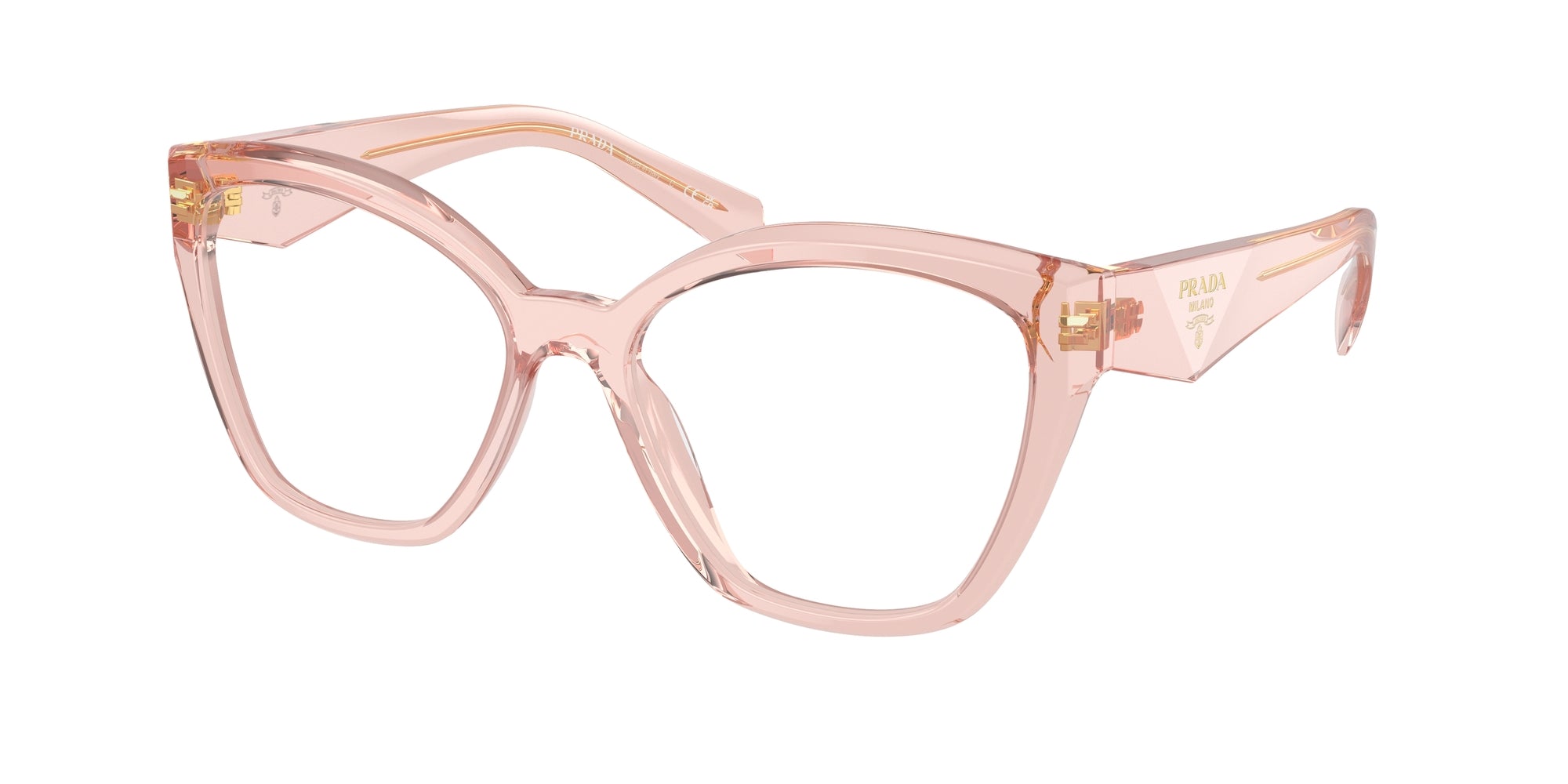Prada Donna Prada PR 20ZV 19Q1O1 Montature da vista Acetato Rosa Geometrica Normale