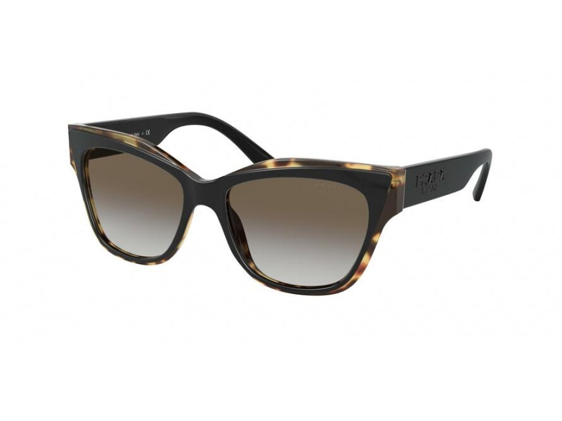Prada Donna Prada PR 23XS 3890A7 Occhiali da sole Acetato Nero Grigio Cat Eye Normale Sfumato Prada Donna Prada PR 23XS 3890A7 Occhiali da sole Acetato Nero Grigio Cat Eye Normale Sfumato
