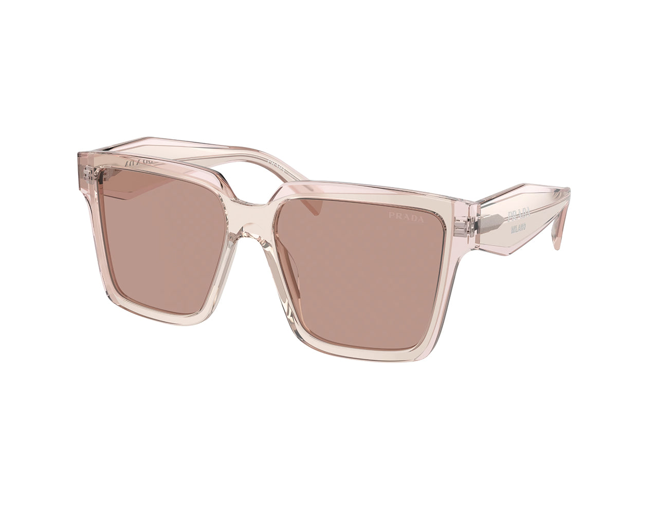 Prada Donna Prada PR 24ZS 13I08M Occhiali da sole Acetato Rosa Viola Squadrata Normale