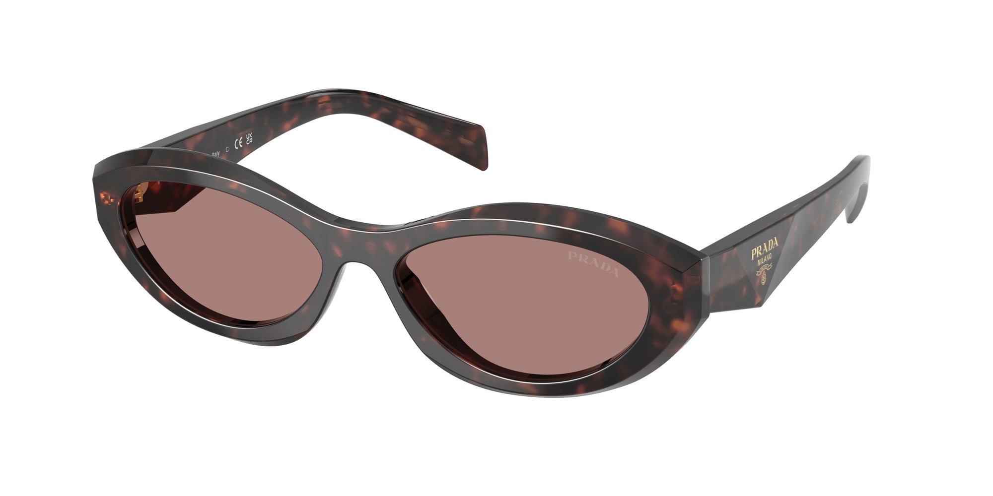 Prada Donna Prada PR 26ZS 17N60B Occhiali da sole Acetato Tartaruga Marrone Geometrica Normale
