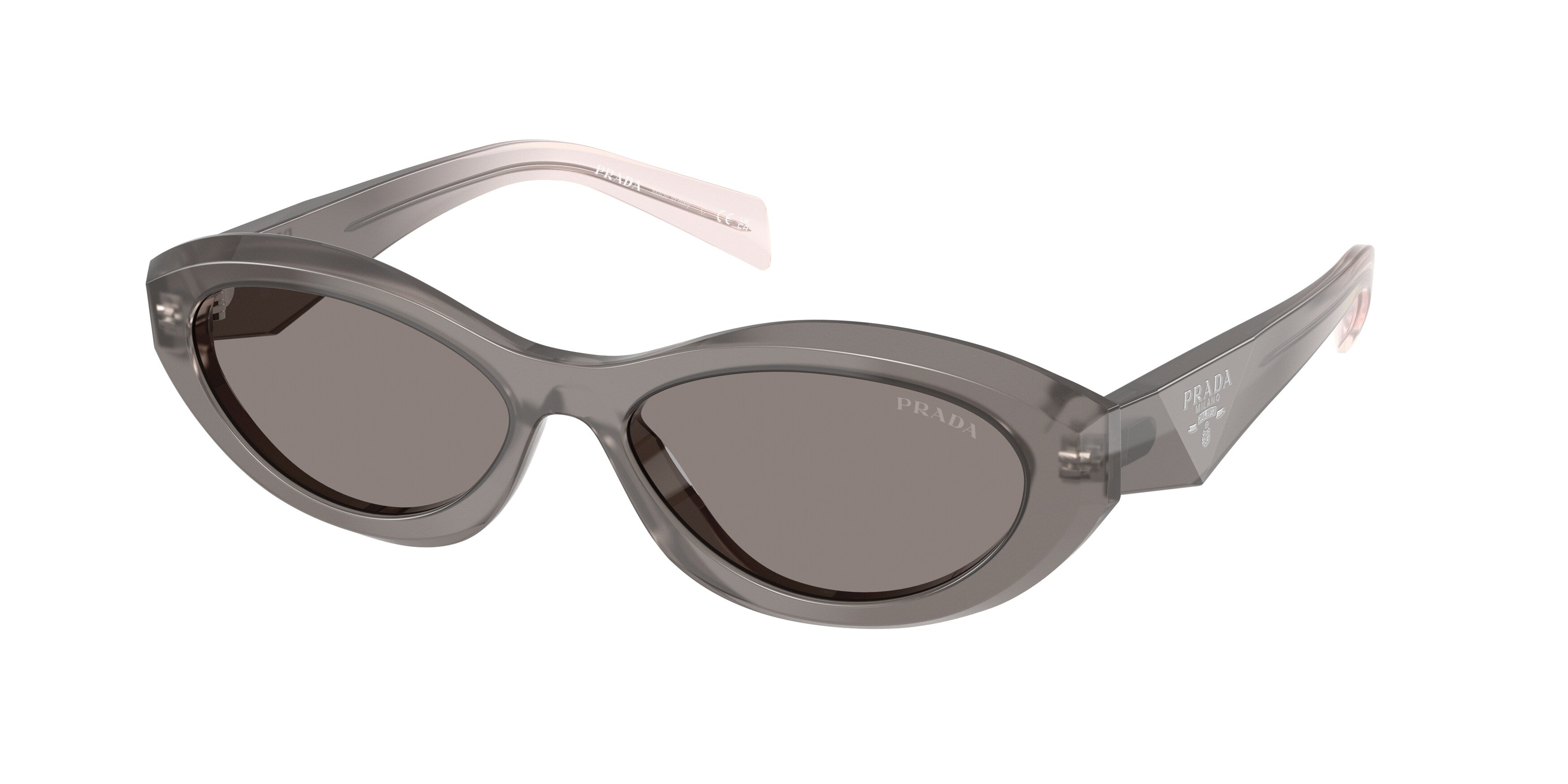 Prada Donna Prada PR 26ZS 20F80Q Occhiali da sole Acetato Grigio Grigio Geometrica Normale