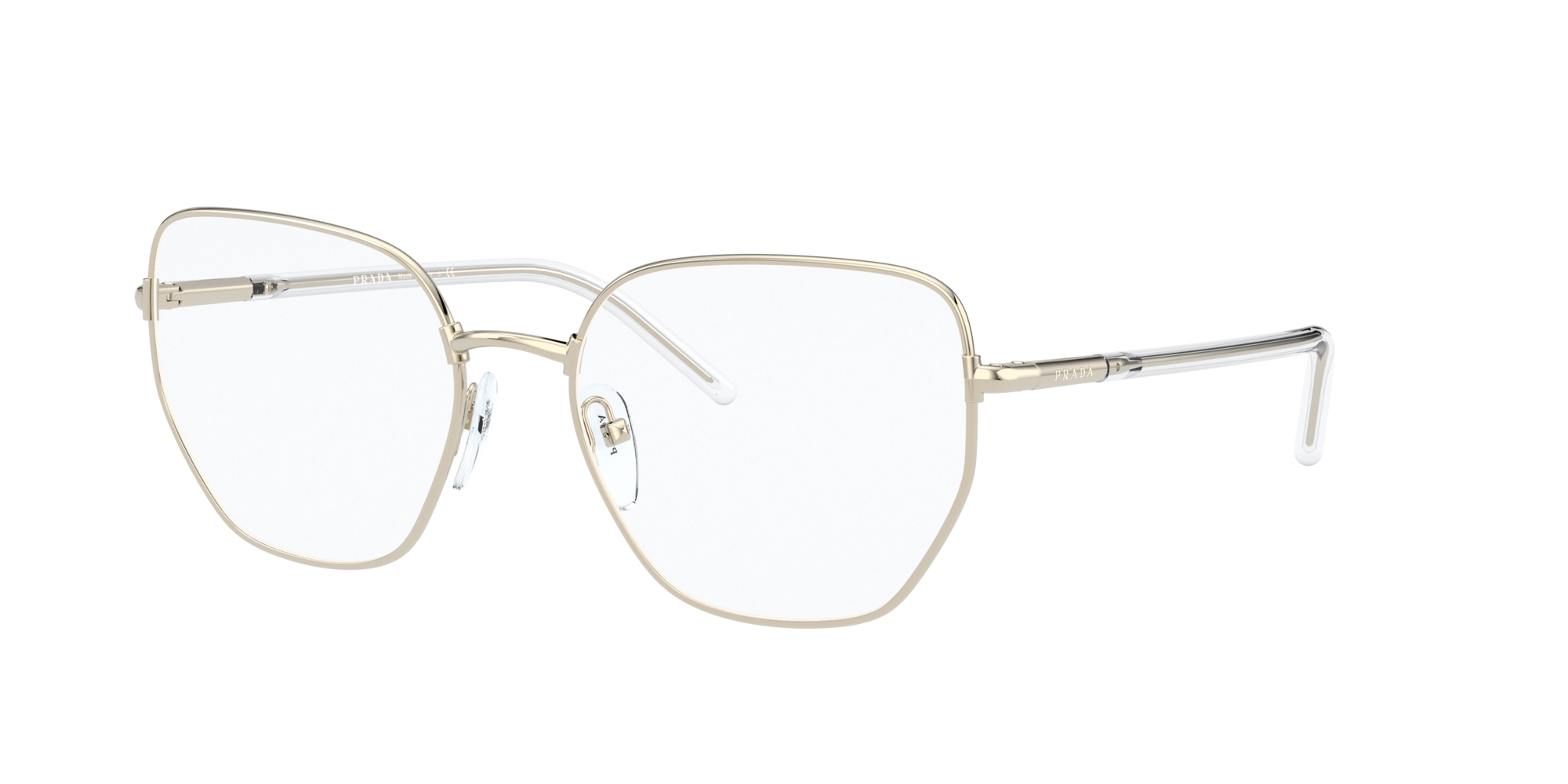 Prada Donna Prada PR 60WV ZVN1O1 Montature da vista Metallo Oro Geometrica Prada Donna Prada PR 60WV ZVN1O1 Montature da vista Metallo Oro Geometrica