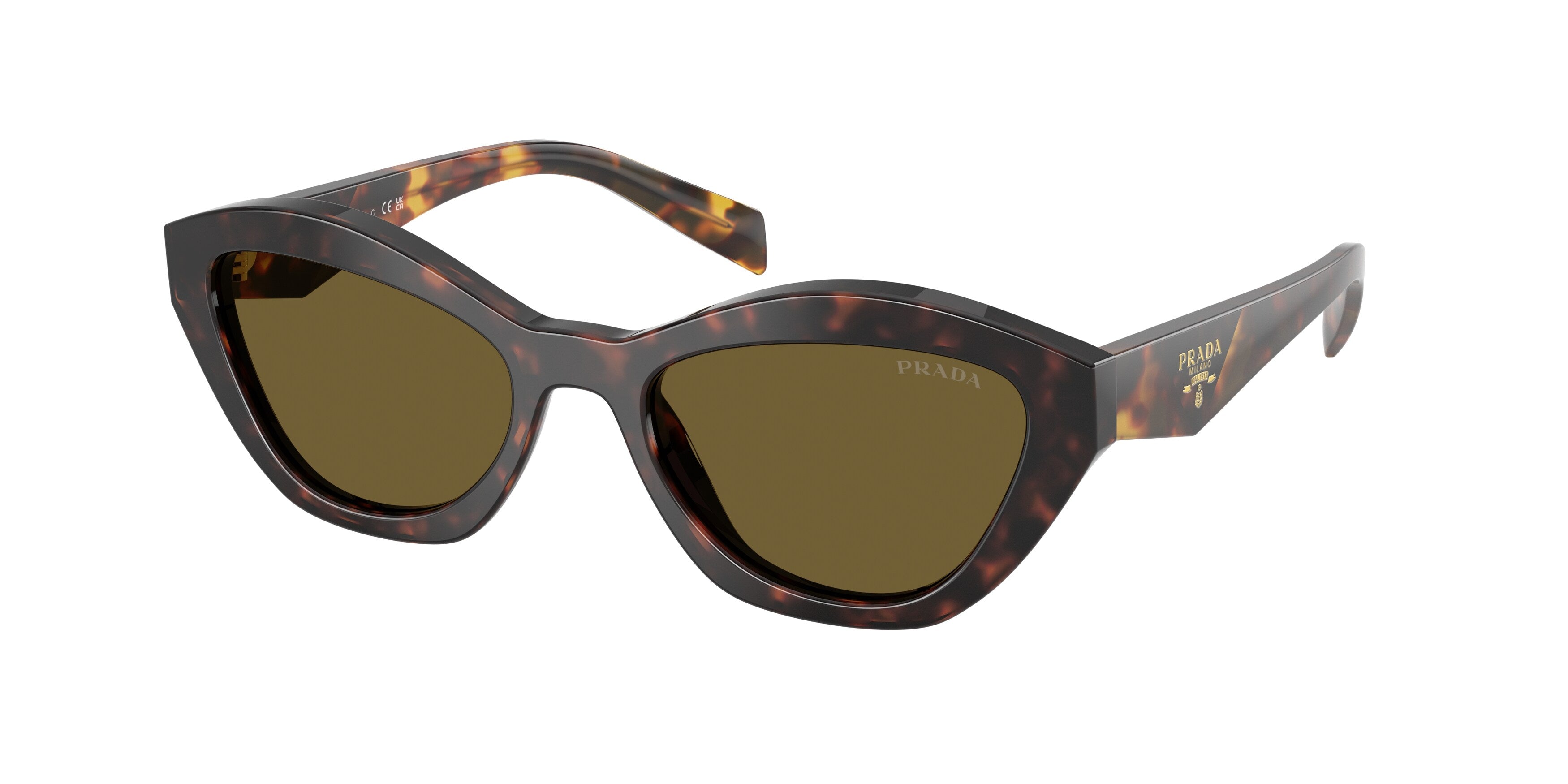 Prada Donna Prada PR A02S 17N09Z Occhiali da sole Acetato Tartaruga Marrone Farfalla Normale Prada Donna Prada PR A02S 17N09Z Occhiali da sole Acetato Tartaruga Marrone Farfalla Normale