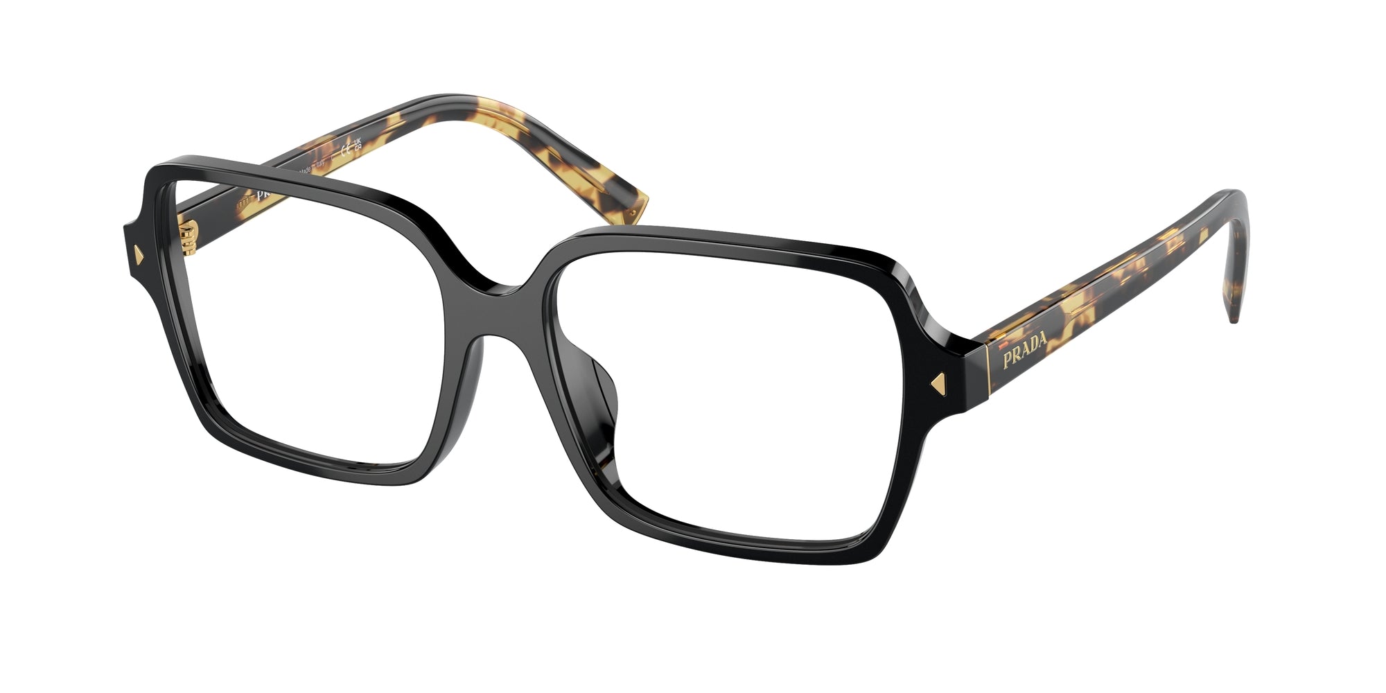 Prada Donna Prada PR A02V 3891O1 Montature da vista Acetato Nero Pillow Normale