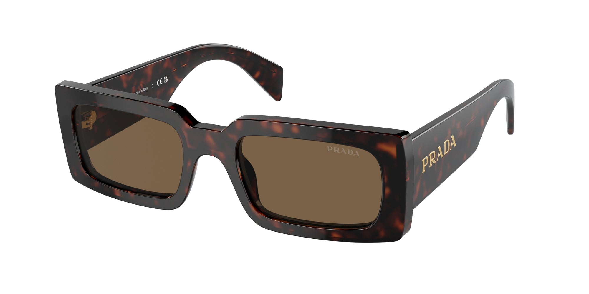 Prada Donna Prada PR A07S 16N5Y1 Occhiali da sole Acetato Marrone Marrone Pillow Normale Prada Donna Prada PR A07S 16N5Y1 Occhiali da sole Acetato Marrone Marrone Pillow Normale