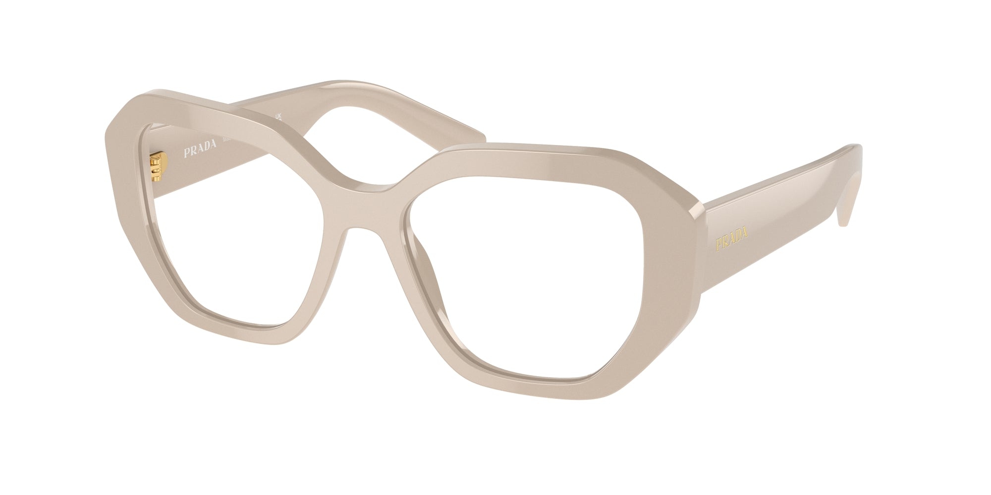 Prada Donna Prada PR A07V 11O1O1 Montature da vista Acetato Bianco Trasparente Geometrica Normale Prada Donna Prada PR A07V 11O1O1 Montature da vista Acetato Bianco Trasparente Geometrica Normale
