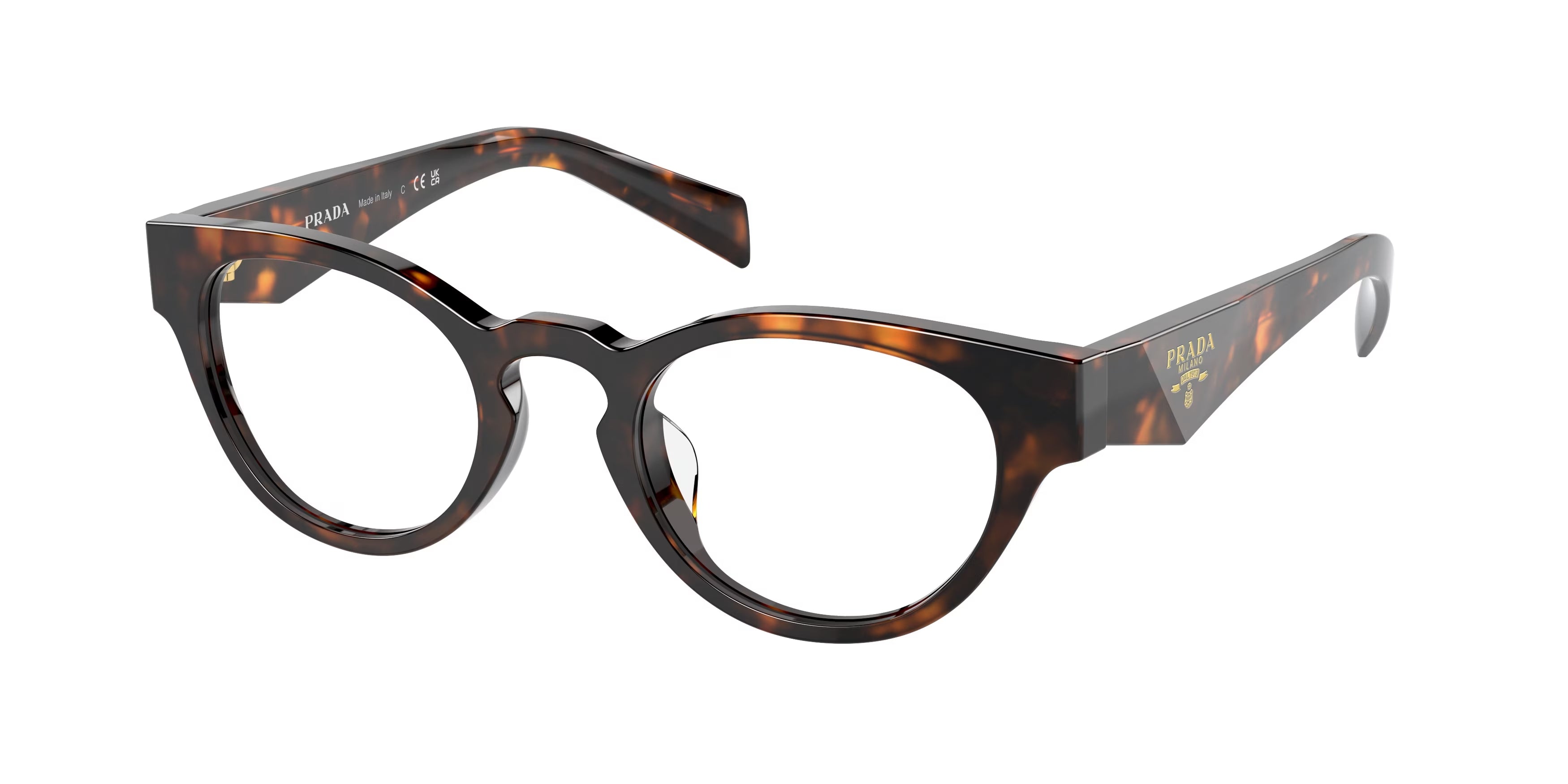 Prada Donna Prada PR A11VD 14L1O1 Montature da vista Acetato Tartaruga Rotonda Normale Prada Donna Prada PR A11VD 14L1O1 Montature da vista Acetato Tartaruga Rotonda Normale