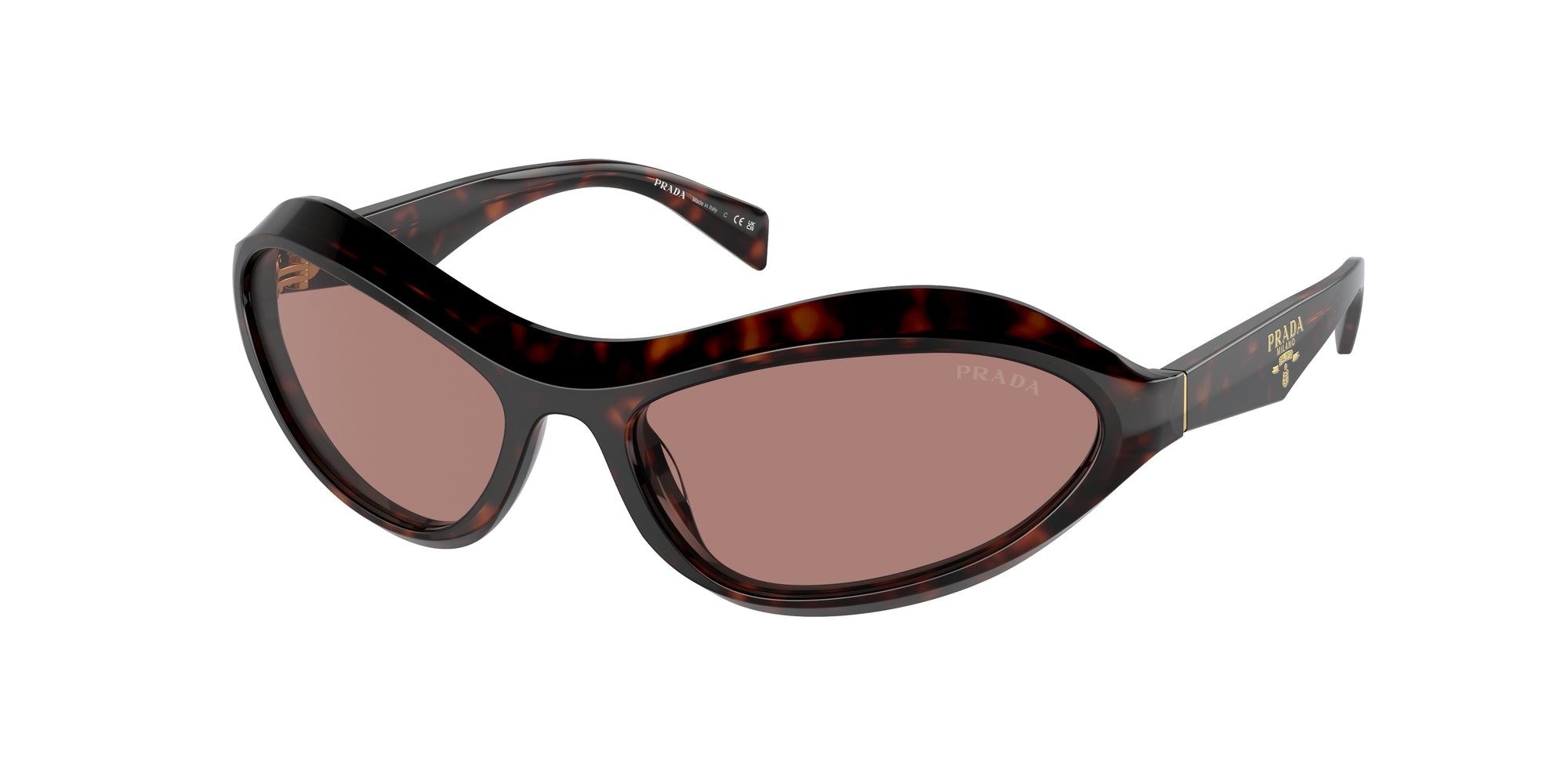 Prada Donna Prada PR A20S 17N10D Occhiali da sole Acetato Tartaruga Marrone Geometrica Normale Prada Donna Prada PR A20S 17N10D Occhiali da sole Acetato Tartaruga Marrone Geometrica Normale