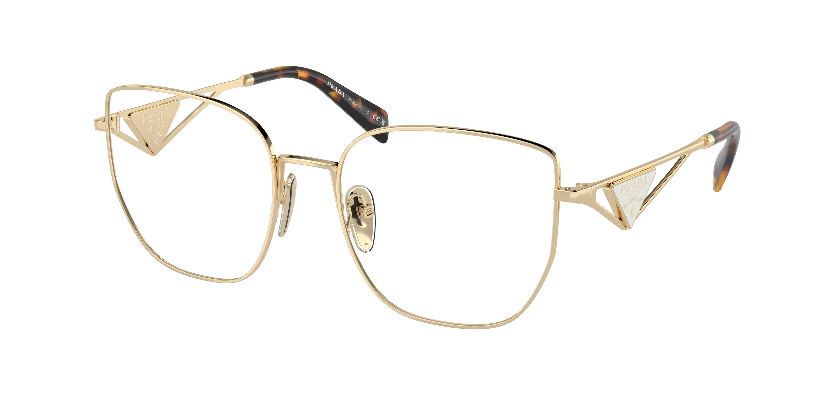 Prada Donna Prada PR A54VD ZVN1O1 Montature da vista Acciaio Oro Farfalla Normale Prada Donna Prada PR A54VD ZVN1O1 Montature da vista Acciaio Oro Farfalla Normale