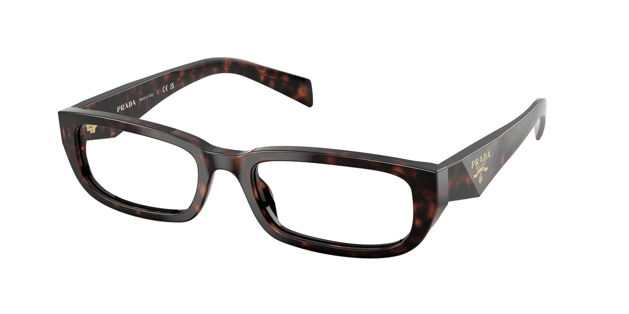Prada Donna Prada PR B05V 17N1O1 Montature da vista Acetato Nero Squadrata Normale