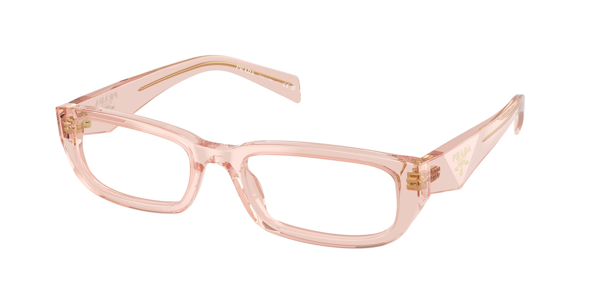 Prada Donna Prada PR B05V 19Q1O1 Montature da vista Acetato Rosa Squadrata Normale Prada Donna Prada PR B05V 19Q1O1 Montature da vista Acetato Rosa Squadrata Normale