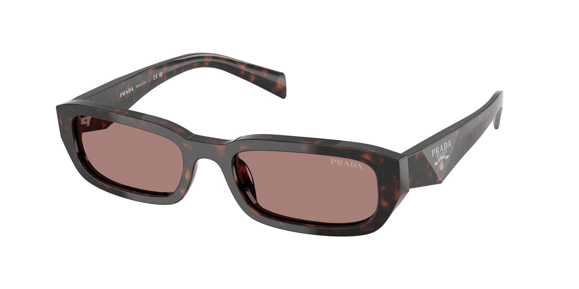 Prada Donna Prada PR B06S 17N60B Occhiali da sole Acetato Tartaruga Marrone Squadrata Normale Prada Donna Prada PR B06S 17N60B Occhiali da sole Acetato Tartaruga Marrone Squadrata Normale
